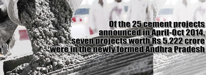Cement projects worth Rs 10k cr announced as of Oct 2015 | ProjectsToday 